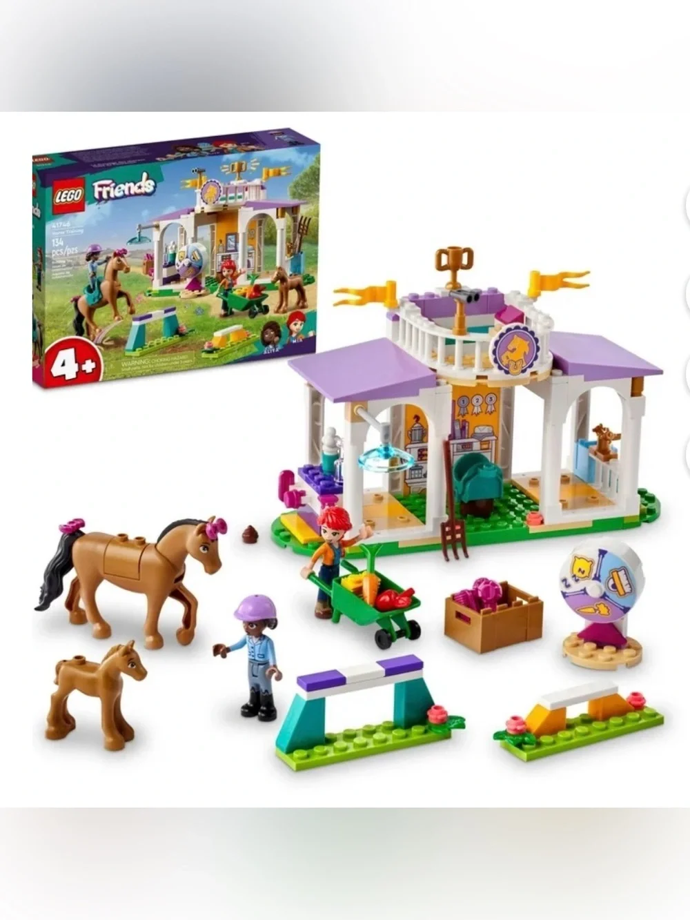 LEGO Friends 41746 Horse Training Set – New Sealed – 134 Pieces – Ages 4+